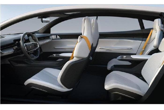 Nội thất xe điện Polestar Precept không kém phần hiện đại